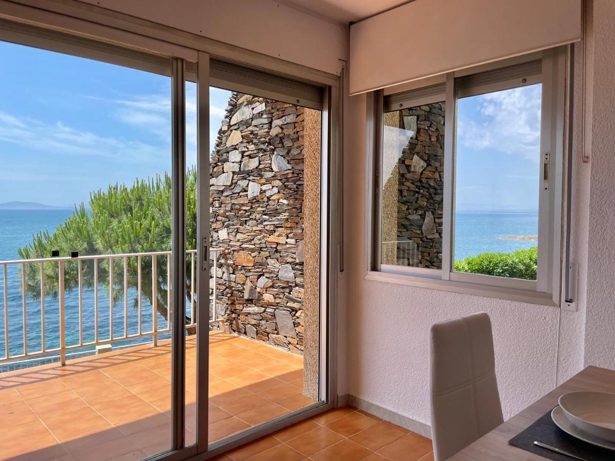 Luminoso Apartamento Frente Al Mar Con Piscina Roses Exterior foto